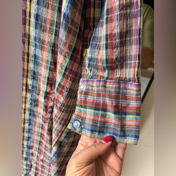 REDBAG | handmade cotton tunic button up | size xs - Picture 6 of 7